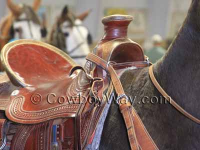 A ranch-style a fork saddle