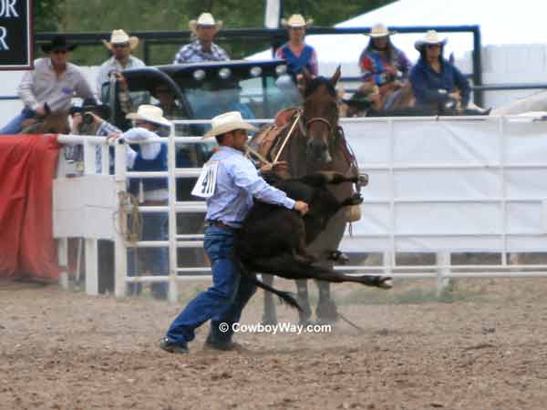 Tie-down roper Jake Hannum