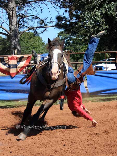 Trick riding: The Cossack Drag