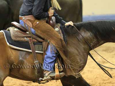 A saddle made for a cutting horse