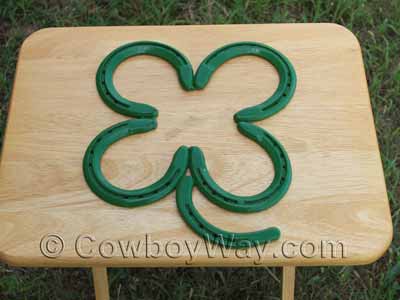 A horseshoe trivet for kitchen decor