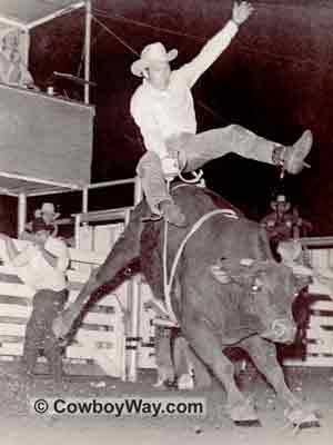 Chuck Payne and the bull Blackout