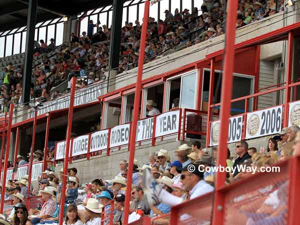 The crowd at the Cheyenne Frontier Days Rodeo