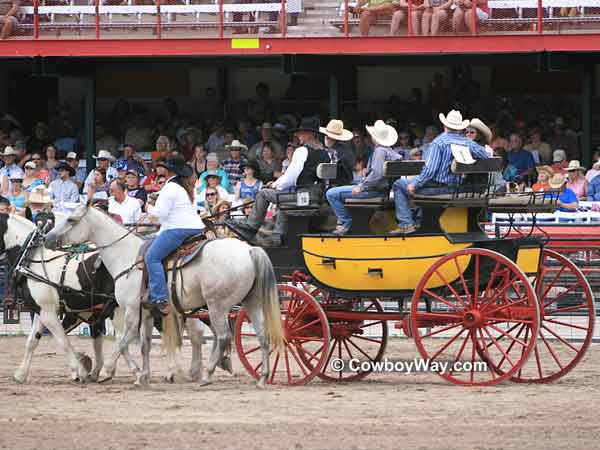 Dignitaries at the Cheyenne Frontier 
Days Rodeo