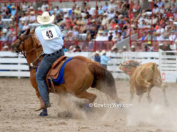 Team ropers Joel Bach and Allen Bach