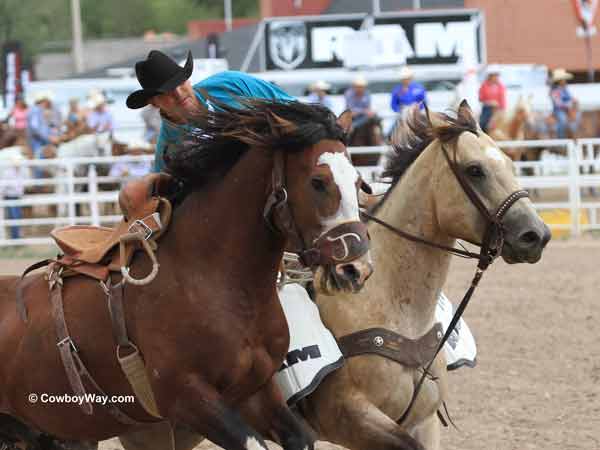 Cheyenne Frontier Days Rodeo saddle bronc riding