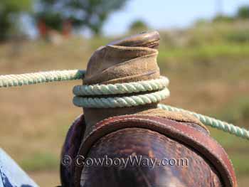 Dally - wraps around a saddle horn