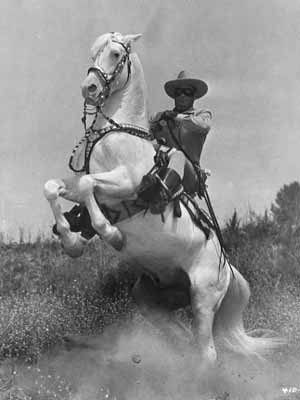 The Lone Ranger and his horse, Silver