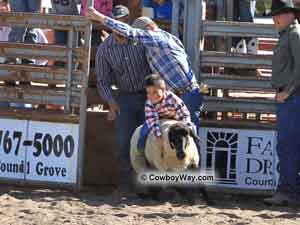 Mutton bustin'