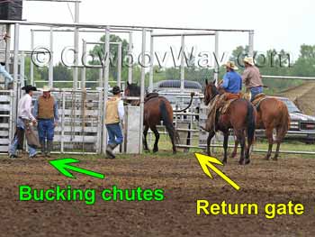 Rodeo return gate