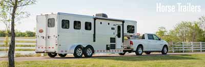 A three-horse Sundowner horse trailer and truck