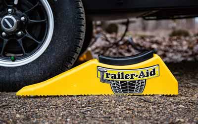 A trailer changing ramp to make changing trailer tires easier