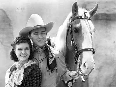 A publicity photo with Roy Rogers and Trigger