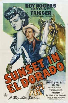 A movie poster featuring Roy Rogers and his horse Trigger